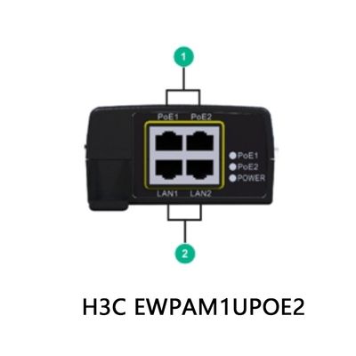 H3c Ewpam1upoe2 60-Port 55W-1V-1.1A-DC Network Power Adapter >200Mbps Carton