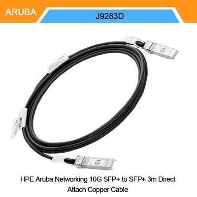 Hpe Aruba Networking 10g SFP+ to SFP+ 3m Direct Attach Copper Cable (J9283D)