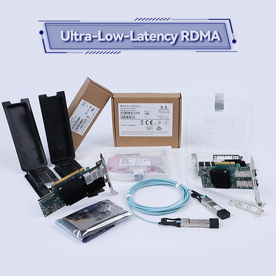 Dual Port Ethernet HDR 200GbE Mellanox Network Card VPI Adapter MCX653106A-HDAT ConnectX 6 QSFP56