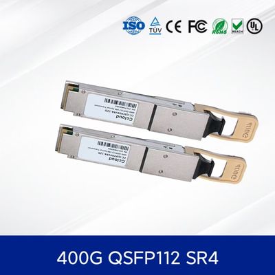 400G QSFP112 SR4 Optical Transceiver High-Speed, Low Power, DDM Support