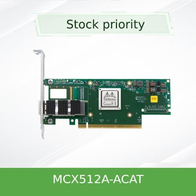 MCX512A-ACAT Mellanox Connectx 5 Dual Port 10 25gbe Sfp28 EN Adapter Card PCIe 3.0 X8