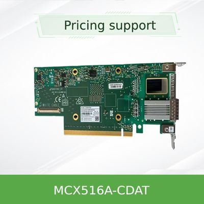 Dual Port QSFP28 Mellanox 100gbe Network Card Datasheet Adapter MCX516A-CDAT PCIe 4.0 X16 Tall Bracket