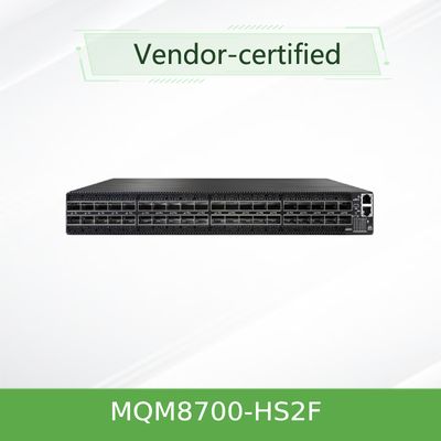 MQM8700-HS2F(920-9B110-00FH-0MD)  Quantum Mellanox network Hdr Switch 40 Ports 200 Gbit/S 40 Infiniband Ports