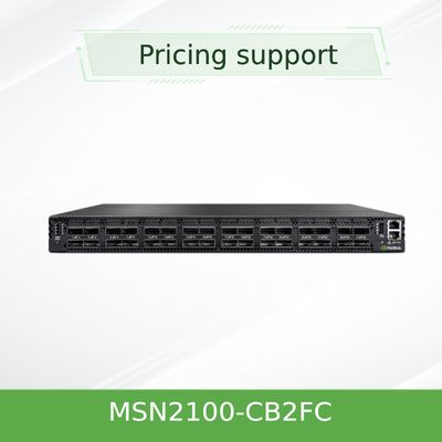 MSN2100-CB2FC Nvidia Spectrum 100gbe 1u Switch 1g Max Speed Cumulus Linux 16 Qsfp28 Ports 2 AC Psus X86 2-Core Short Depth P2c Airflow