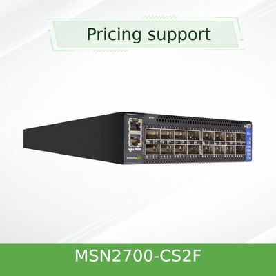 MSN2700-CS2F Mellanox Network Switch Spectrum Based 25GbE/100GbE 1U Open Ethernet Switch