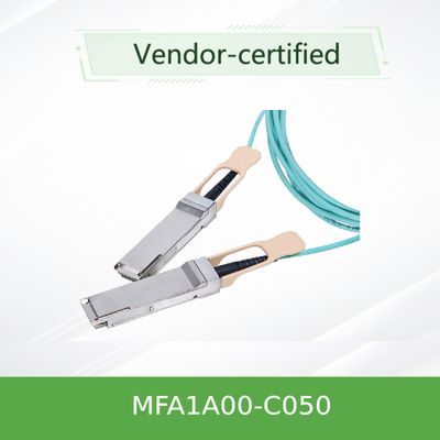QSFP LSZH Mellanox AOC Active Optical Cable MFA1A00-C050 100GbE 50m new and original