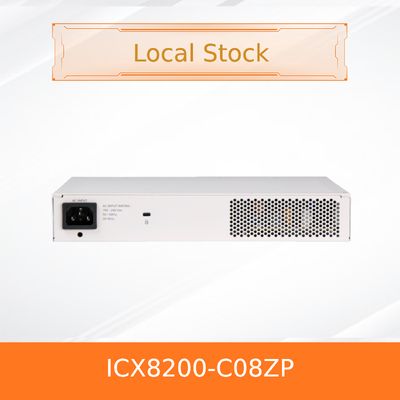 New Original Ruckus Compact Stackable Ethernet Switch Icx8200-C08zp  PoE++ Switch