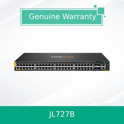 100% Genuine Products Hpe Aruba Networking Cx 6200f 48g Class-4 Poe 4SFP+ 370W Switch (JL727B)