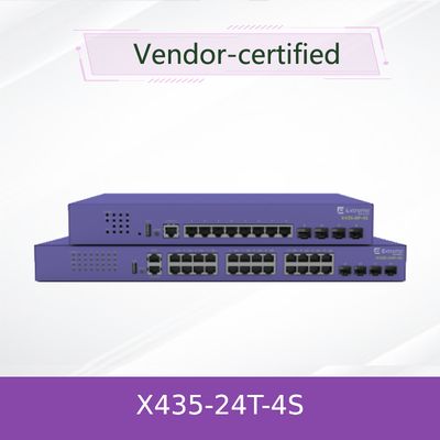 Full Half Duplex 802.3at Poe X435-24T-4S Extreme Network AVB Switch 24T-4S 48 Ports 216Gbps
