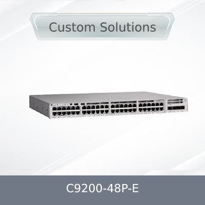 C9200-48p-E 48X 1g RJ45 Poe+Port Network Switch 48 Port Poe+Network Essentials with X1 AC Power Supply