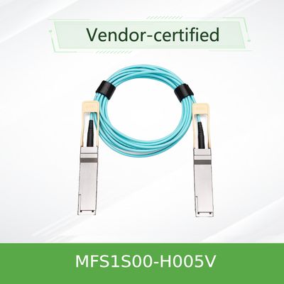 NVIDIA MFS1S00-H005V 200Gb/s QSFP56 Active Optical Cable - 5m AOC for HDR InfiniBand & 200GbE