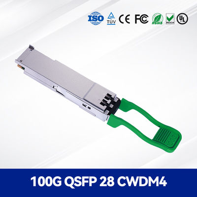 China High speed optical transceiver module  100G QSFP28 CWDM4 2km for backbone & metro, access & aggregation for sale