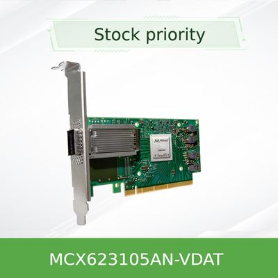 China ConnectX-6 DX EN Interface Mellanox Network Card MCX623105AN-VDAT 100GbE Dual Port QSFP56 for sale