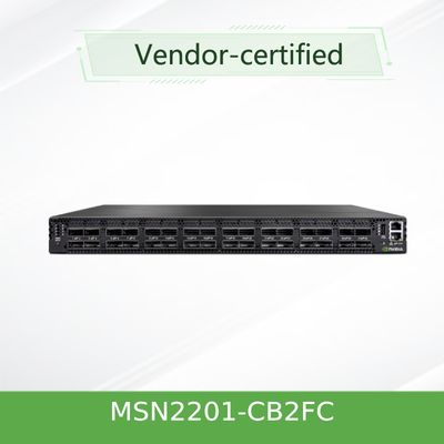 Mellanox MSN2201-CB2FC NVIDIA Spectrum Based 1gbase-T/100gbe 1u Open Ethernet Switch with Cumulus Linux, 48 RJ45 Ports and 4 Qsfp28 Ports