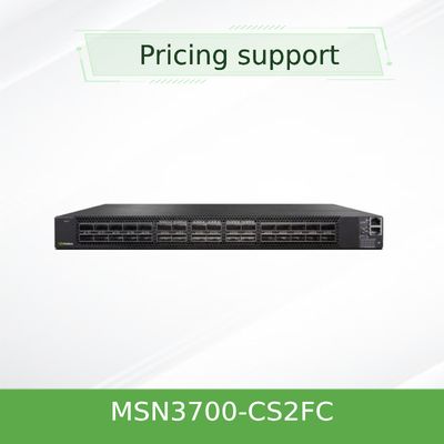 Cumulus Linux 2 AC PSUs Mellanox Network Switch MSN3700 - CS2FC 100GbE 1U 32 QSFP28 Ports
