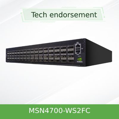 Spectrum-3 Open Ethernet Mellanox Network Switch 400GbE 1U MSN4700-WS2FC
