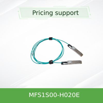 Low Latency Mellanox AOC cable MFS1S00-H020E Splitter Cable Ethernet 200GbE To 2x100GbE 20m