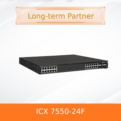 RUCKUS network switch ICX 7550-24F Stackable Fiber Switch 10G SFP+ 100GbE Uplink
