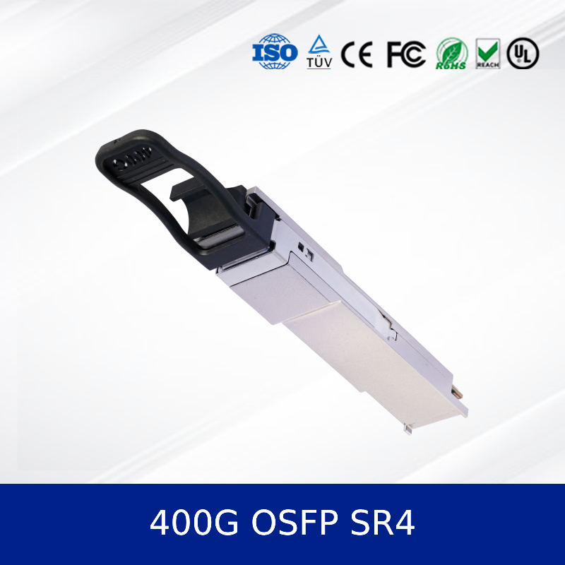 400G OSFP SR4 Optical Transceiver Module 100m OM4, MPO-12, CMIS 5.0 for Data-center Ethernet