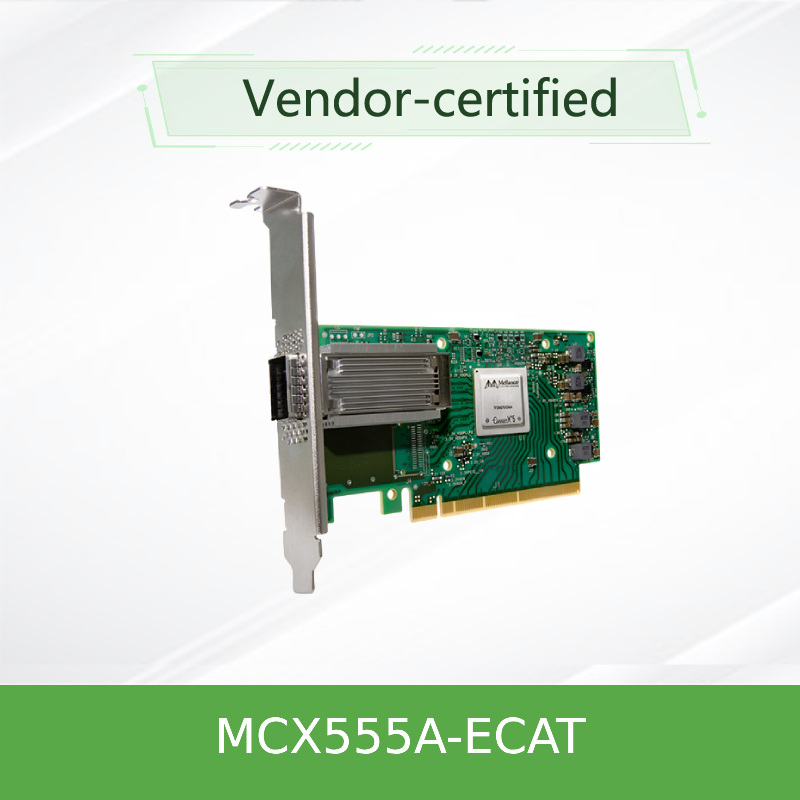 Mellanox Network Card VPI Mellanox 100gbe Nic Adapter Card MCX555A-ECAT ConnectX-5 EDR 100GbE