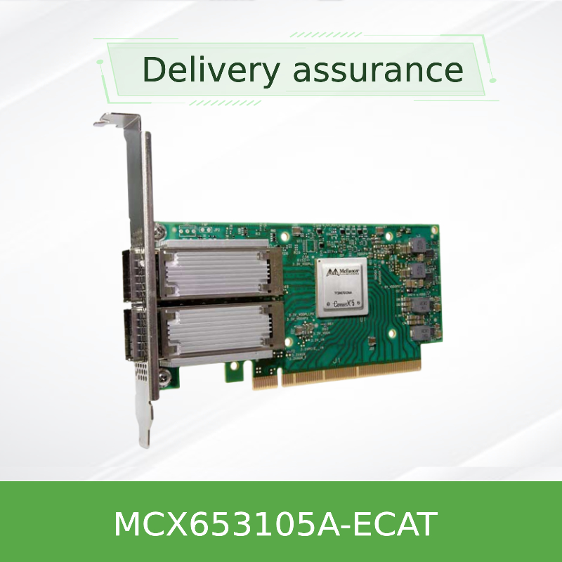 ConnectX 6 Dual Port Adapter Mellanox Card Supporting 100Gb/S MCX653105A-ECAT