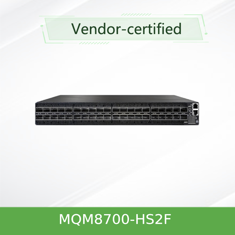 MQM8700-HS2F(920-9B110-00FH-0MD)  Quantum Mellanox network Hdr Switch 40 Ports 200 Gbit/S 40 Infiniband Ports