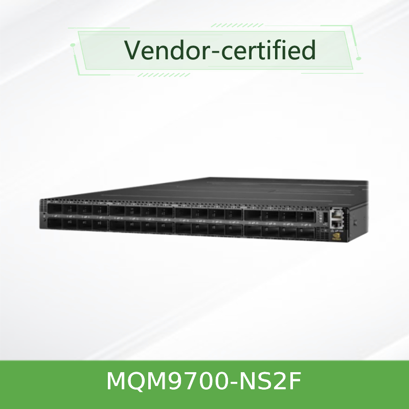 Infiniband MQM9700-NS2F(920-9B210-00FN-0M0) Mellanox Network Switch 400G 16.8 Tbps For Server