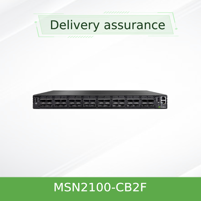 2 Core Short Depth Mellanox SN2000 Switch MSN2100-CB2F 100GbE 1U 16 QSFP28 Ports 2 AC PSUs X86
