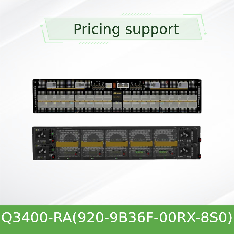 Quantum-3 Based XDR Infiniband Switch Q3400-RA 920-9B36F-00RX-8S0 4U 144 XDR Ports Over 72 OSFP Cages 8 Power Supplies