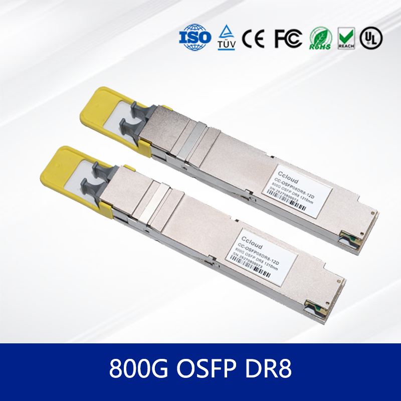 High-Speed 800G OSFP 112 DR8 CC-OSFP08DR8-12D Transceiver Module for Data Center
