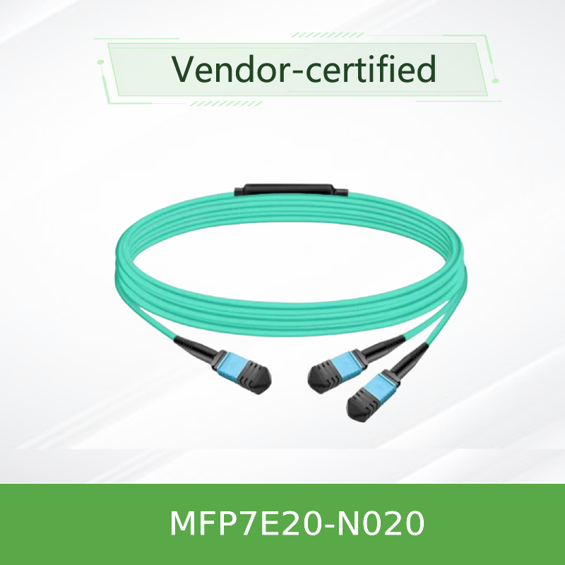Nvidia Mfp7e20-Nxxx Optical Multimode Splitter Fiber Cable Mfp7e20-N020 Mmf, MPO12 APC to 2xmpo12 APC