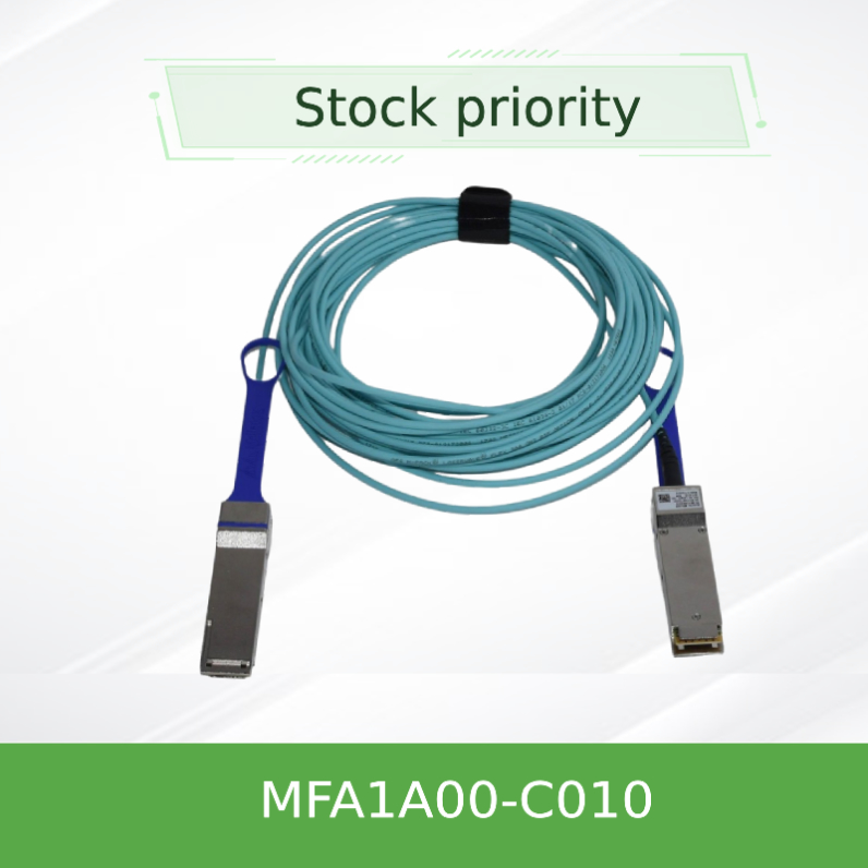 100GbE LSZH Mellanox QSFP28 Active Optical Cable AOC MFA1A00-C010 10m