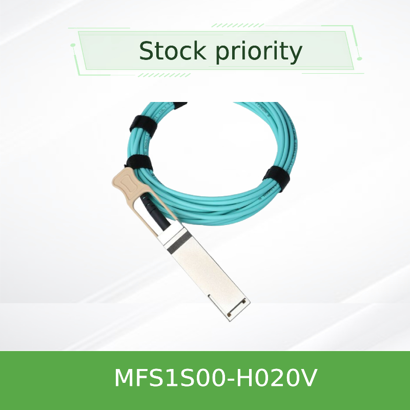 Console Mellanox AOC Cable MFS1S00-H020V IB HDR Up To 200Gb/S QSFP56 20m network  cable