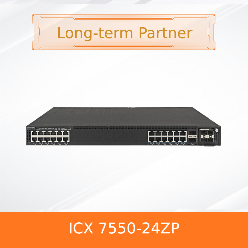 RUCKUS network switch ICX 7550-24ZP Advanced Multigigabit Stackable Switch for Next-Generation Networks