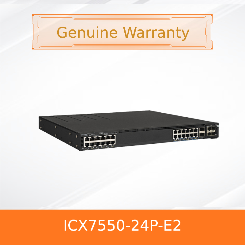 Network Management Switch Ruckus ICX7550-24P-E2 High-Performance Enterprise Switch