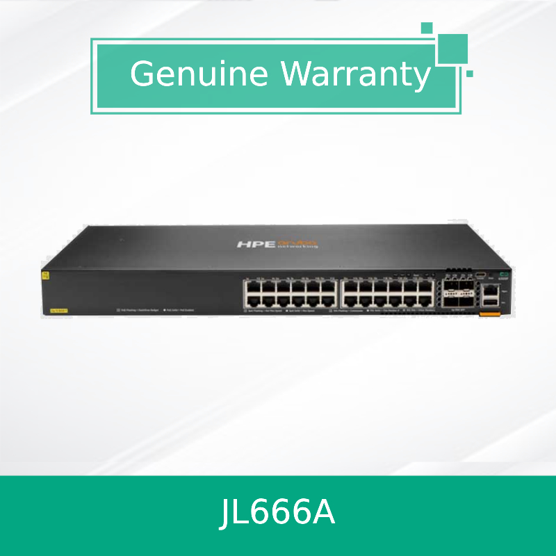 Jl666A 6300f Serials 24X Ports 10/100/1000baset Poe+ Ports and 4X 1/10/25/50g SFP Ports Network Ethernet Switch