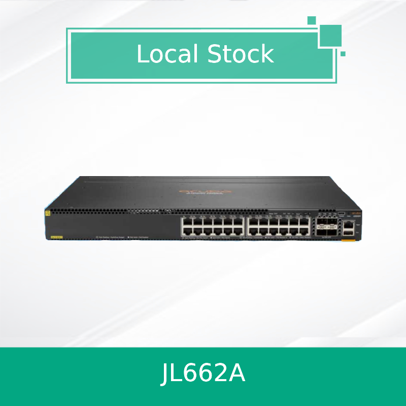 Hpe Aruba Networking Cx 6300m 24-Port 1gbe Class 4 Poe and 4-Port SFP56 Switch (JL662A)