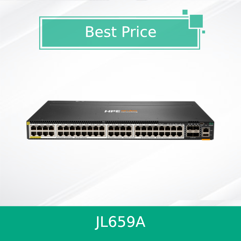 Hpe Aruba Networking Cx 6300m 48-Port Hpe Smart Rate 1/2.5/5gbe Poe and 4-Port SFP56 Switch (JL659A)