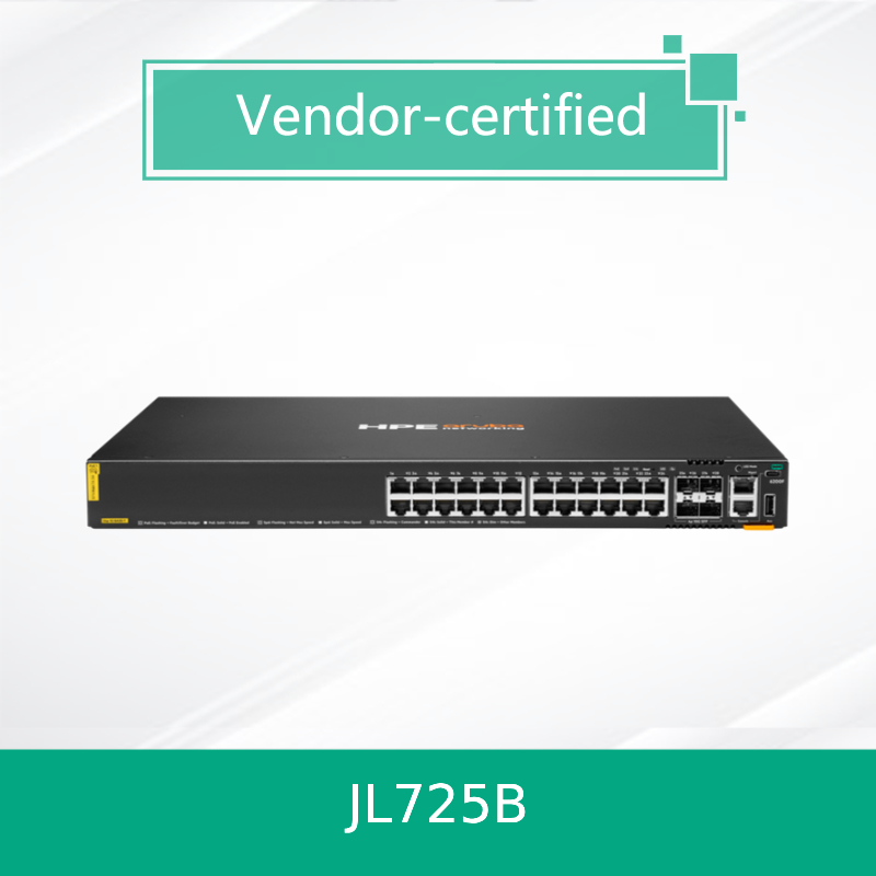 100% Genuine Products Hpe Aruba Networking Cx 6200f 24G Class-4 Poe 4SFP+ 370W Switch (JL725B)