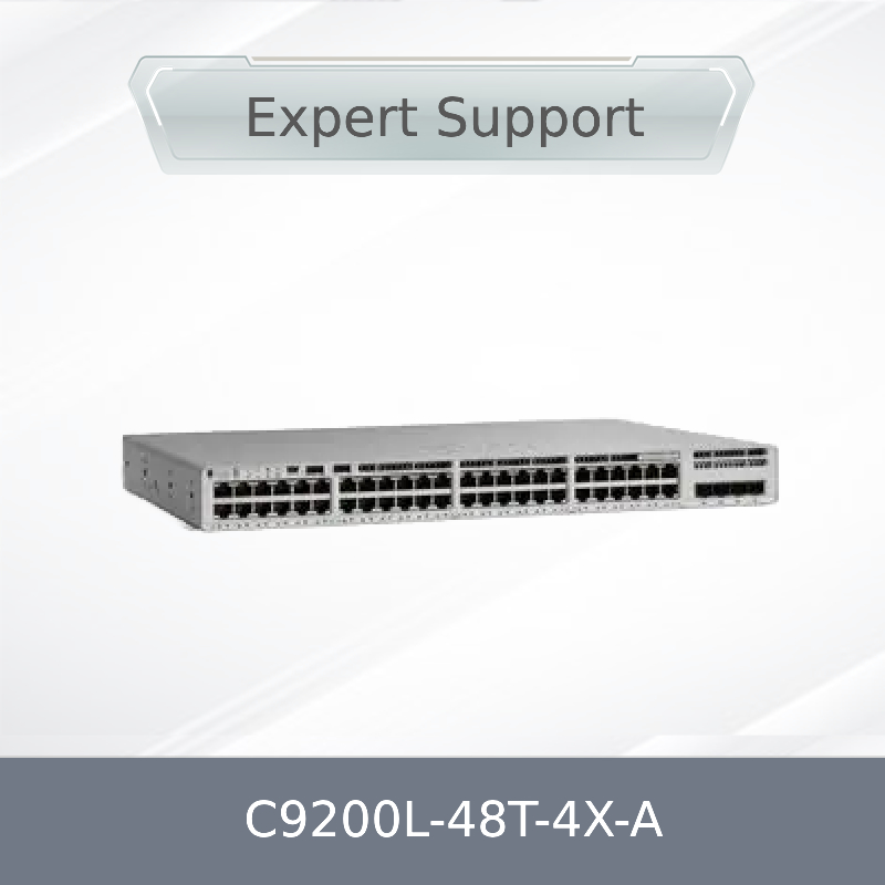 Brand New Original Network Switch Cisco C9200 Series 48-Port C9200L-48t-4X-a Uplink Data SFP Switch in Stock