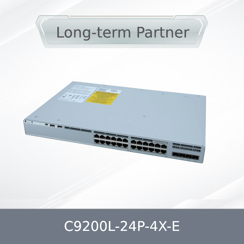 New Original C9200L-24p-4X-E Network Switch 9200 Series 24-Port Data 4X10g Uplink Kilomega Poe Switch C9200L-24p-4X-E in Stock
