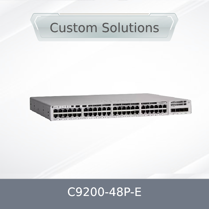 C9200-48p-E 48X 1g RJ45 Poe+Port Network Switch 48 Port Poe+Network Essentials with X1 AC Power Supply