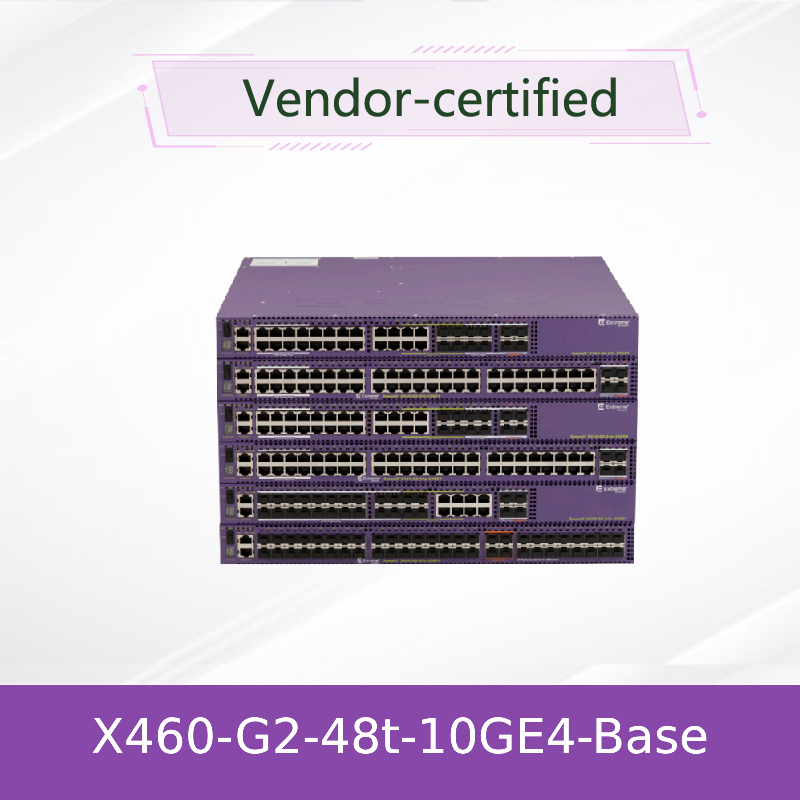 Extreme Networks X460-G2-48t-10GE4 Switch - 48 Port Gigabit 10GbE Uplinks - Advanced Management
