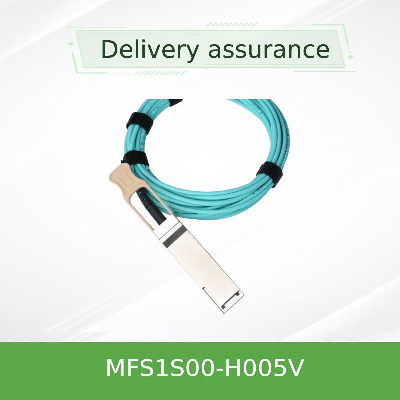 NVIDIA MFS1S00-H005V 200Gb/s QSFP56 Active Optical Cable - 5m High-Speed Data Center Network Card
