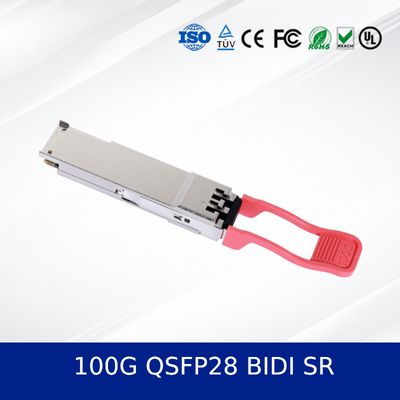 China 100G QSFP28 BIDI SR Optical Transceiver Module High-Density Low-Power Dual-Wavelength Design
