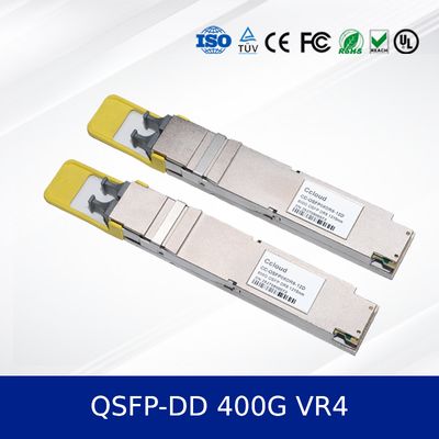 China 400G QSFP-DD VR4 Optical Transceiver Module 50m Reach, PAM4, CMIS 5.0