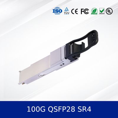 China Qsfp-100g-Sr4 100gbase-Sr4 Qsfp28 Optical Transceiver Module 850nm 100m Dom MPO-12 Mmf Fiber Optic Transceivers