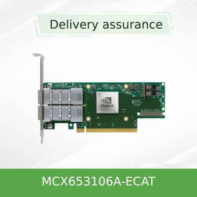 buy MCX653106A-ECAT Mellanox 100gb Nic ConnectX- 6 VPI Hdr100 Edr Ib Dual Port online manufacturer