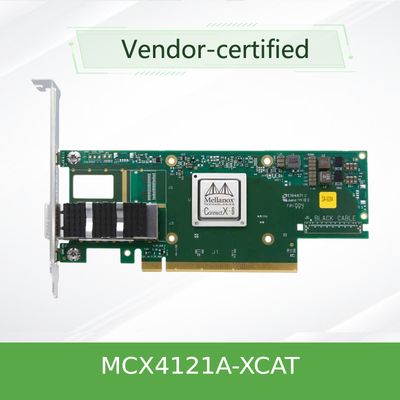 Good price MCX4121A-XCAT Mellanox Network Card 25Gb/S SFP28 QSFP28 Low Latency Flexible online