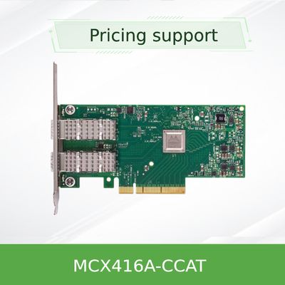 buy PCIe3.0 X16 ConnectX-4 EN Ethernet Mellanox Nic Cards MCX416A-CCAT 100GbE QSFP28 online manufacturer
